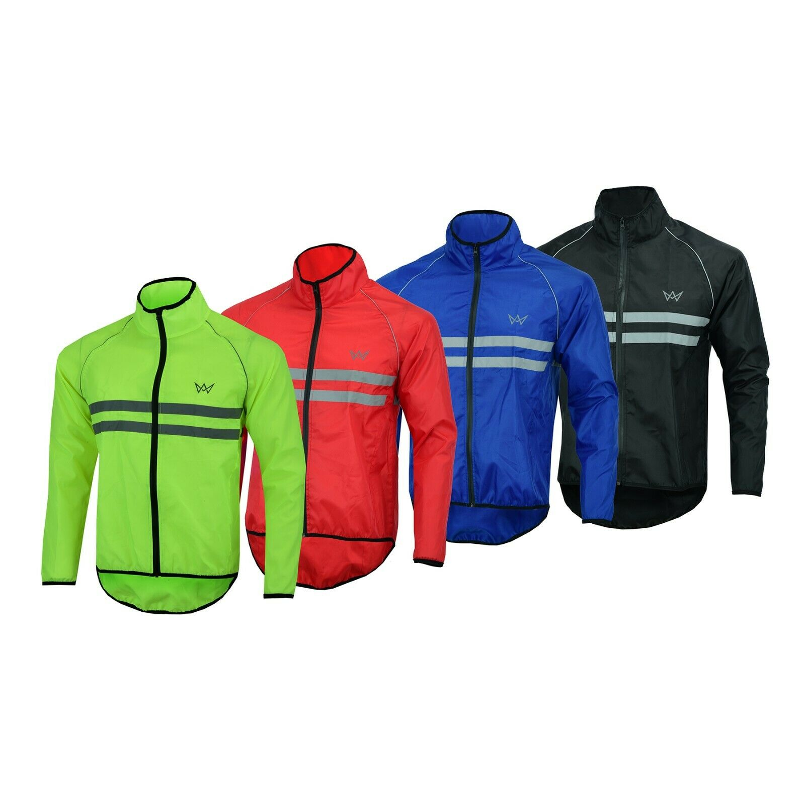 Mens Cycling Jacket High Visibility Waterproof Running Top Rain Coat S To 2xl