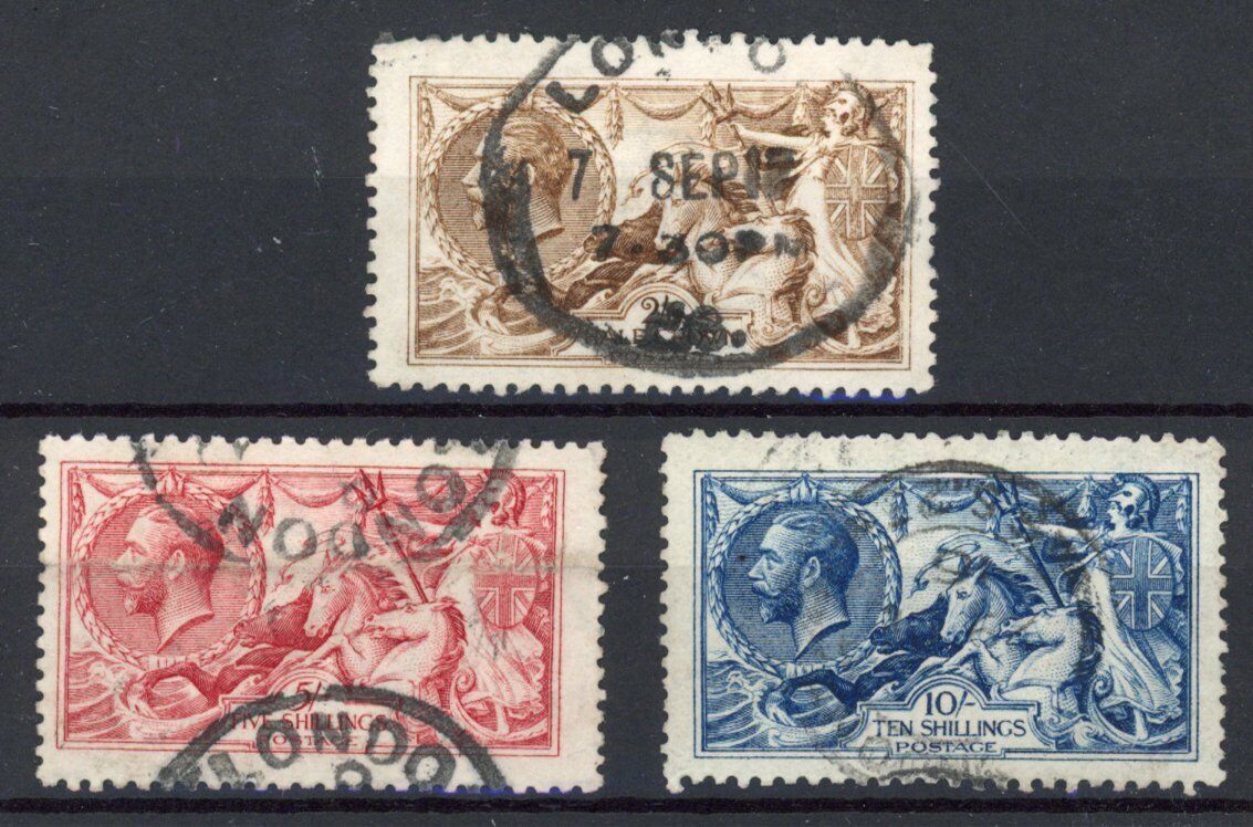 [56.435] Great Britain Lot 3 Good Used Vf Stamps