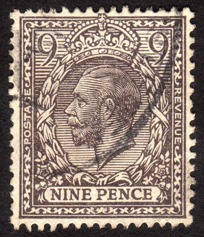1913, Great Britain, 9p, Used, Sc 170, Sg 392
