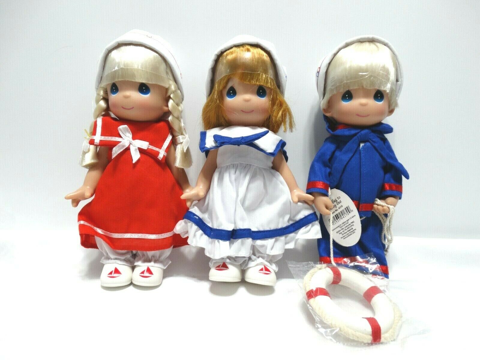 Precious Moments From Sea To Shining Sea 3 Piece 9.5" Doll Set So Adorable New