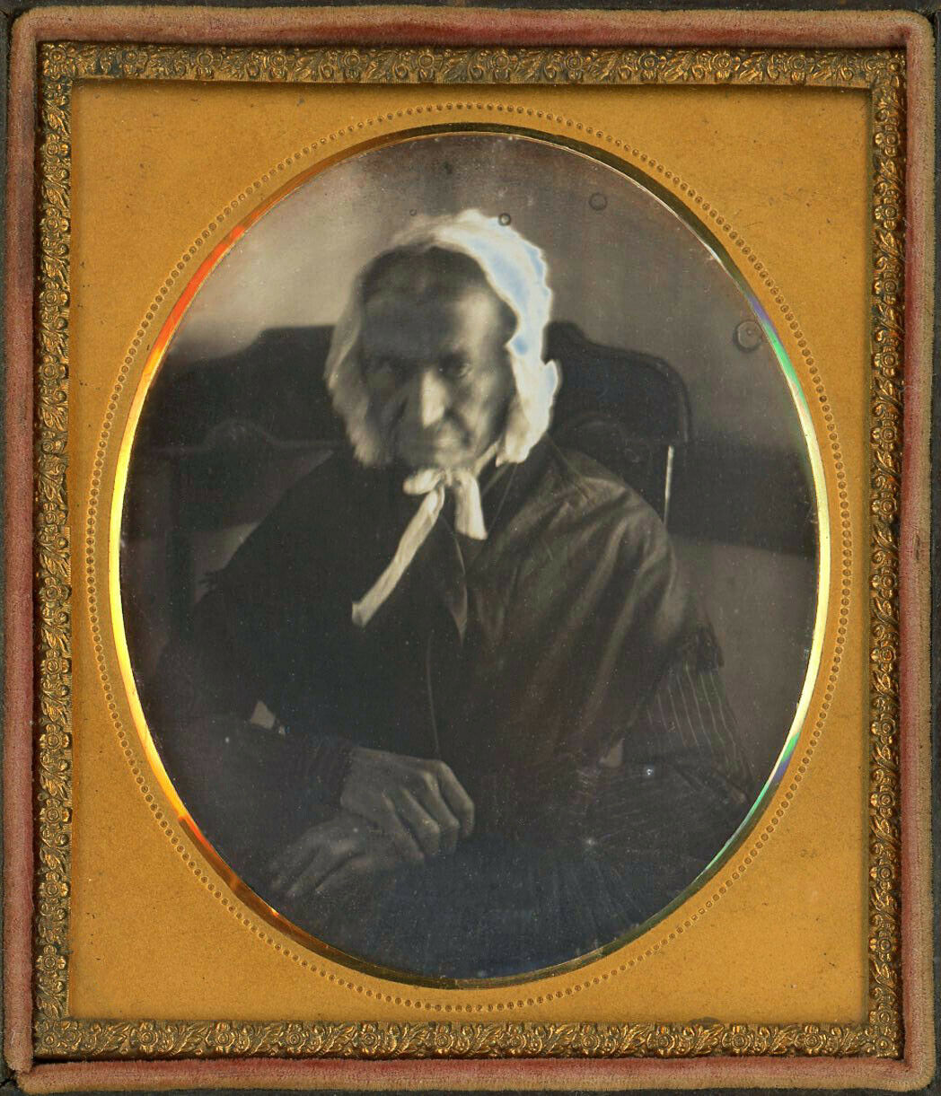Older Woman In A Blur Fascinating Daguerreotype