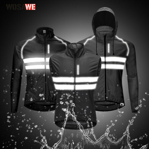 Cycling Jacket Windproof Waterproof High Visibility Reflective Vest Bike Jerseys