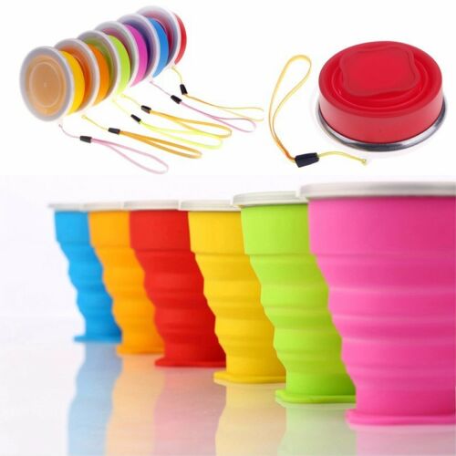 Silicone Retractable Folding Cup Telescopic Portable Collapsible Travel Camping