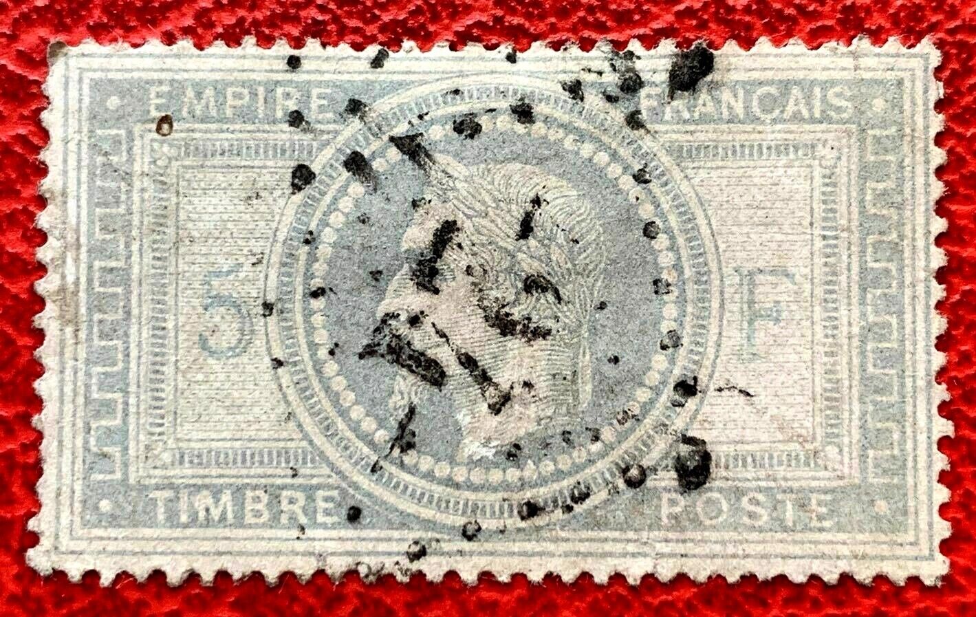 1869 France Stamp Sc#37 Napoleon Iii Fresh Used Cv:$825