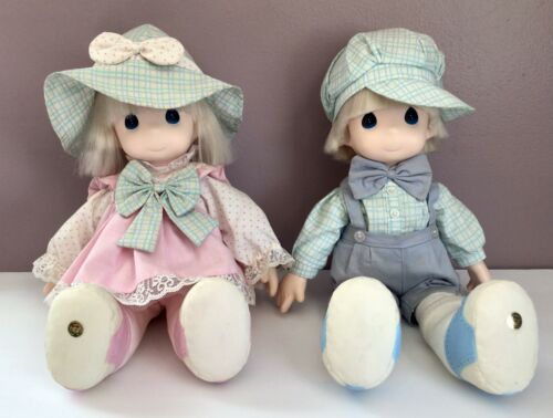 Precious Moments Doll Collection 1992 Colin & Katie 16” Tall By Samuel Butcher